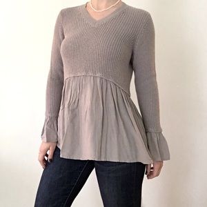 Altar’d State Knit Sweater Gray Sz S